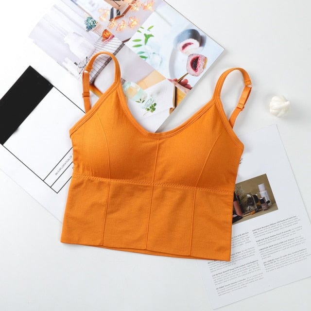 Prążkowany Biustonosz Sportowy