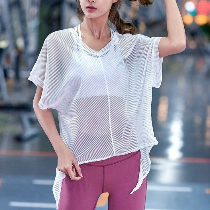 Przezroczysty Sportowy Top