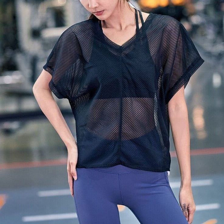 Przezroczysty Sportowy Top