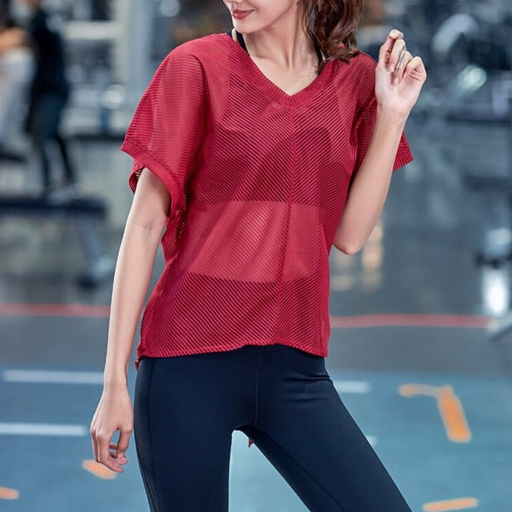 Przezroczysty Sportowy Top