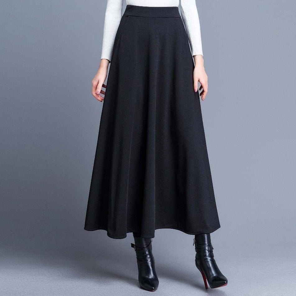 Elegancka Rozkloszowana Spódnica Maxi