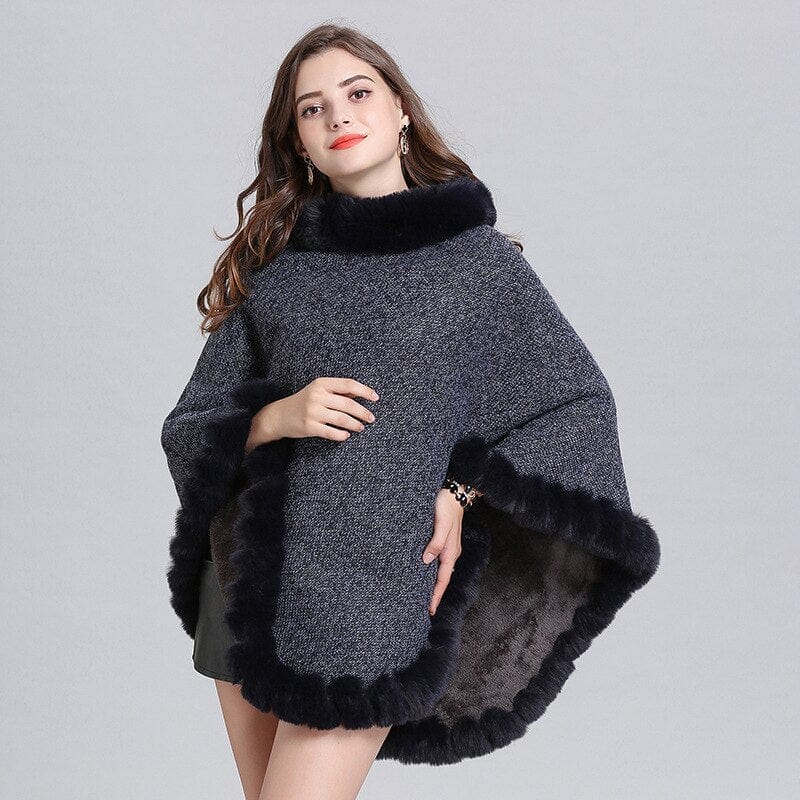 Rozkloszowany Sweter Ponczo