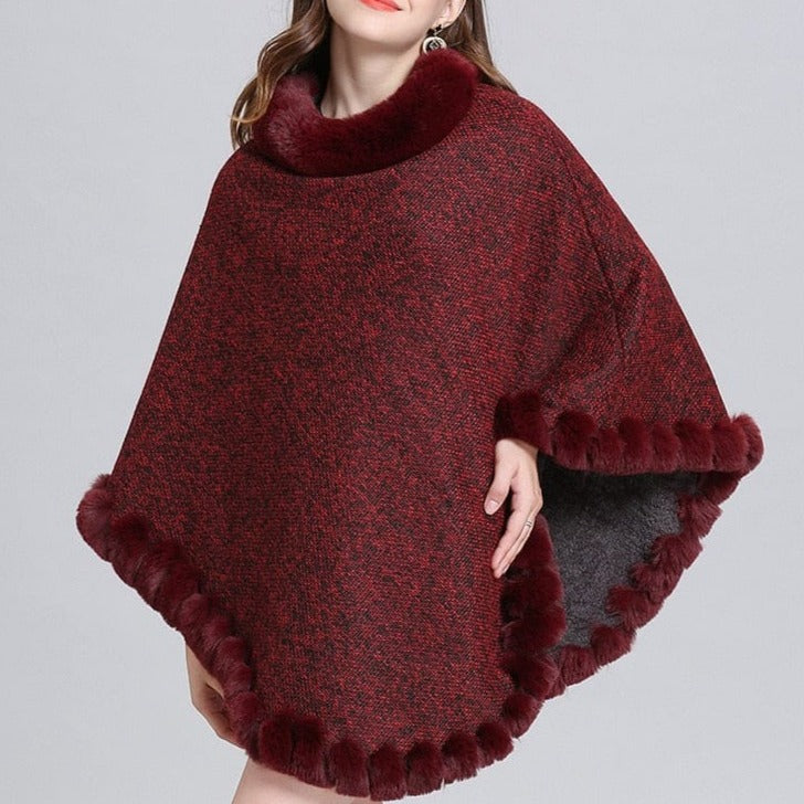 Rozkloszowany Sweter Ponczo