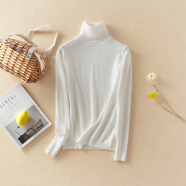 Sweter Z Odwijanym Golfem