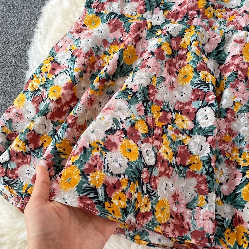 Spódnica Floral Z Falbaną