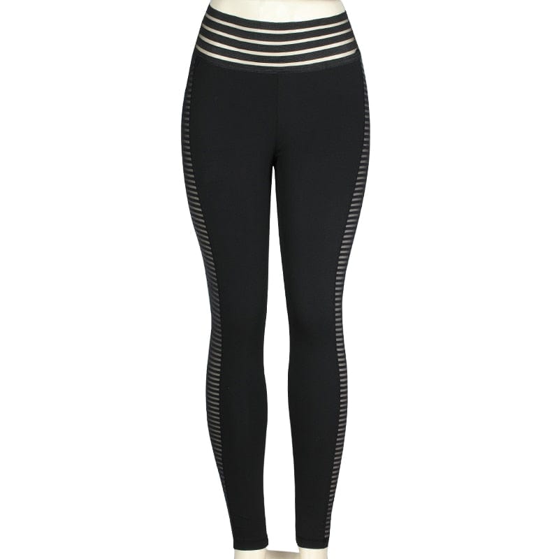 Sportowe Legginsy Z Przezroczystymi Paskami