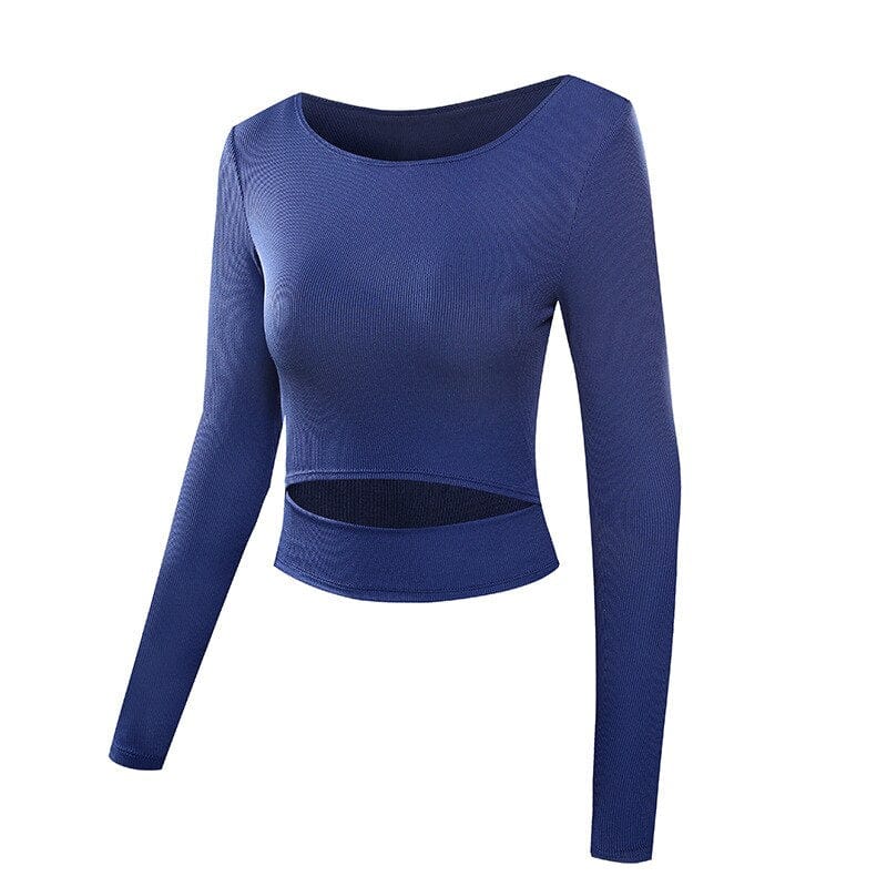 Sportowy Top Z Rozcięciem Na Brzuchu