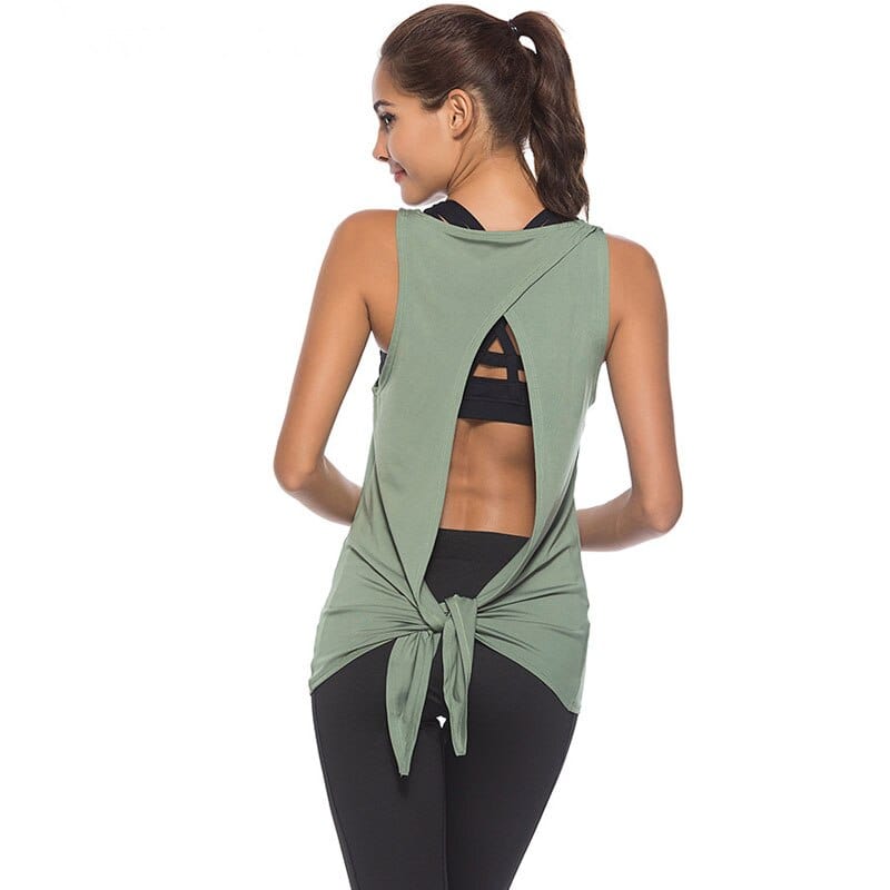 Sportowy Top Z Rozcięciem Na Plecach