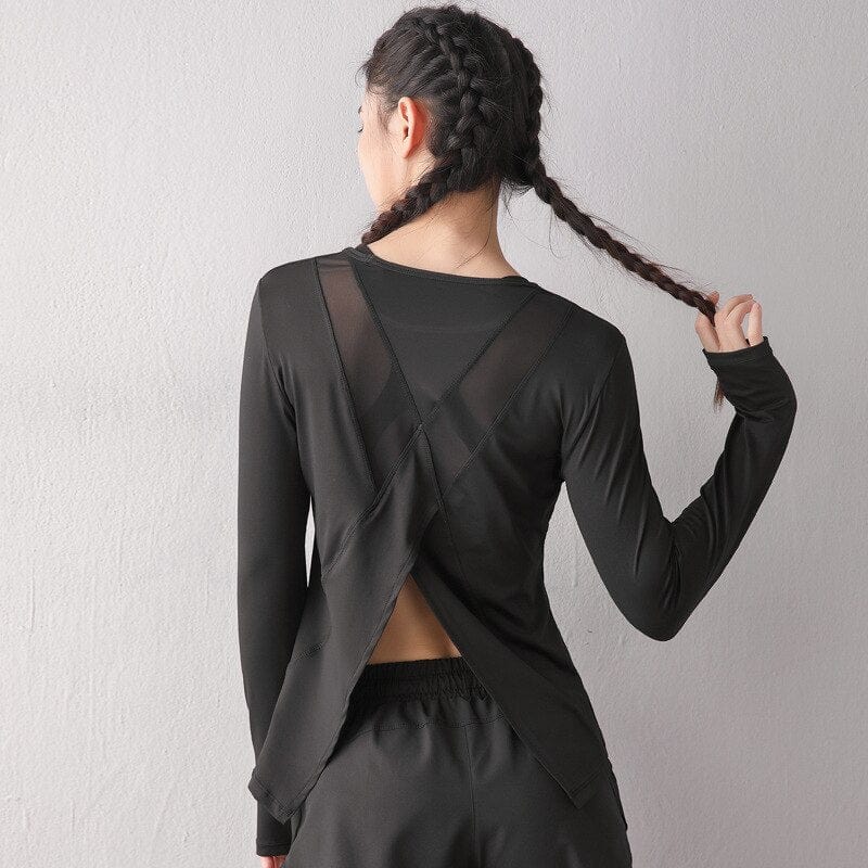 Sportowy Top Z Rozcięciem Na Plecach