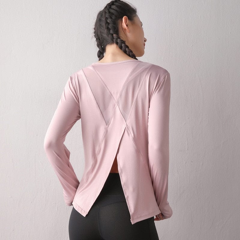 Sportowy Top Z Rozcięciem Na Plecach