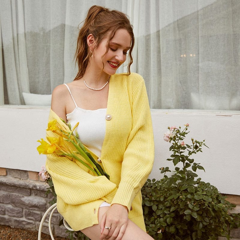 Zapinany Sweter Oversize