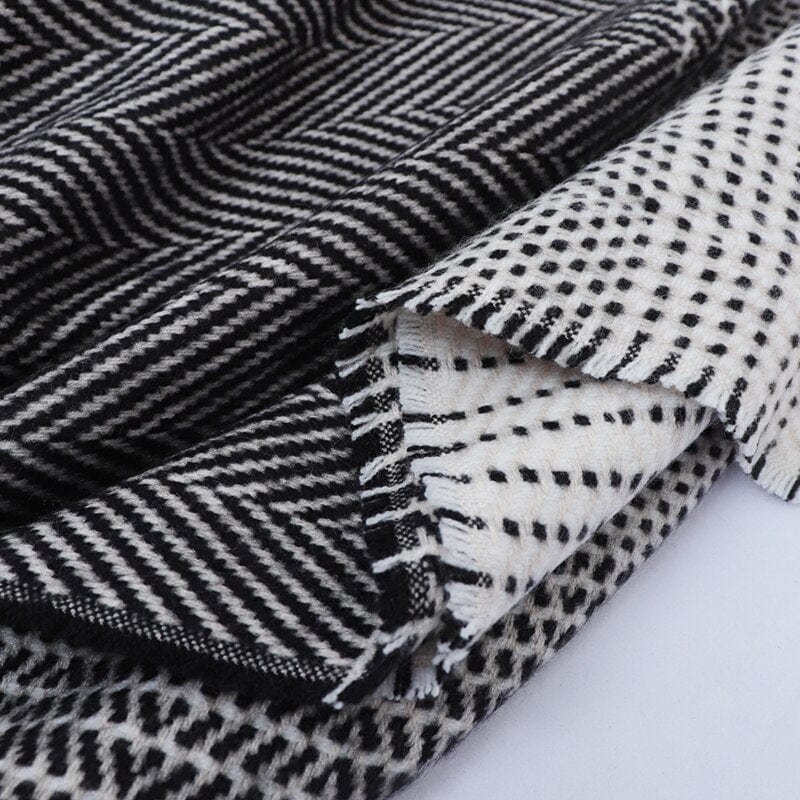 Sweter Ponczo Z Domieszką Kaszmiru