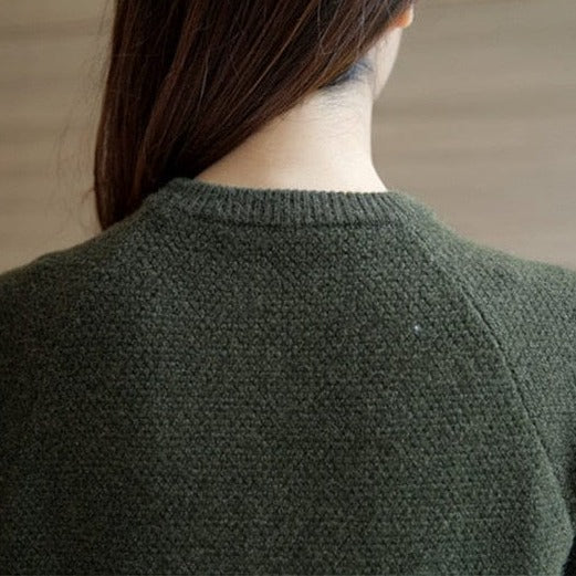 Sweter Z Okrągłym Dekoltem