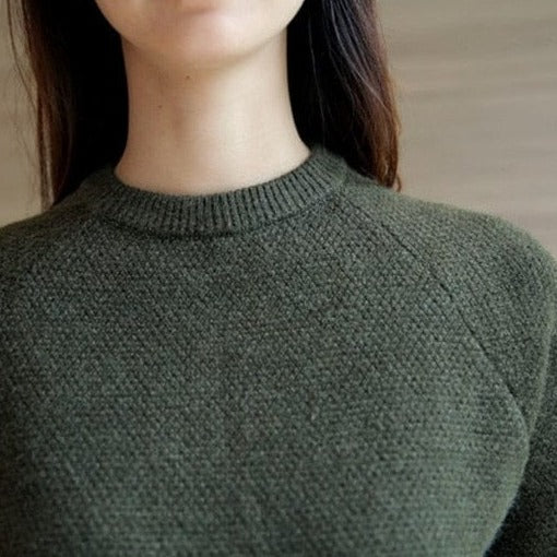 Sweter Z Okrągłym Dekoltem