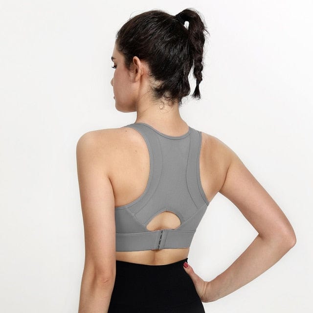 Zapinany Biustonosz Sportowy