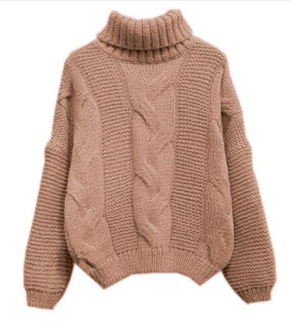 Kaszmirowy Sweter Z Golfem