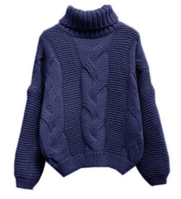 Kaszmirowy Sweter Z Golfem