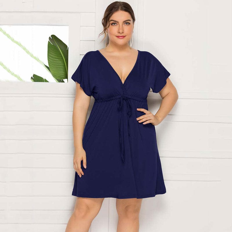 Wiązana Sukienka Plus Size