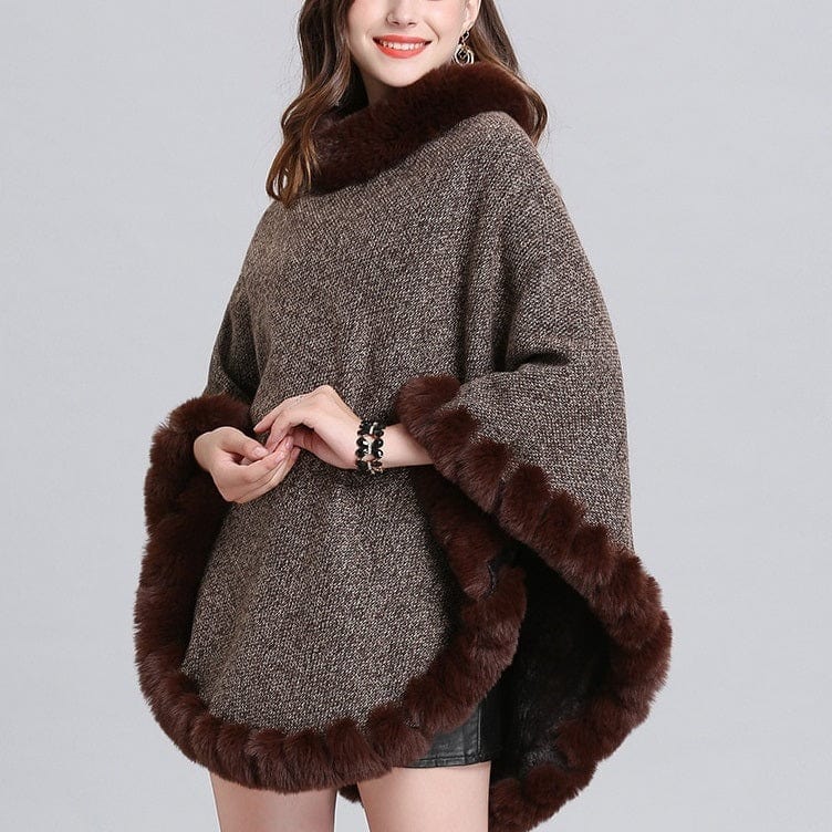 Rozkloszowany Sweter Ponczo