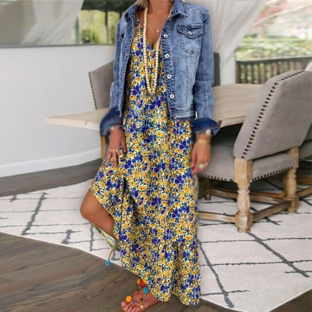 Wzorzysta Sukienka Maxi