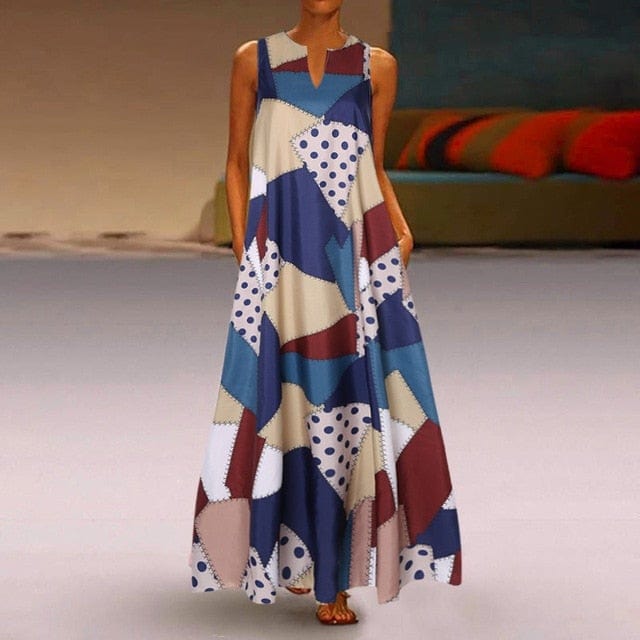 Stylowa Sukienka Maxi W Stylu Boho