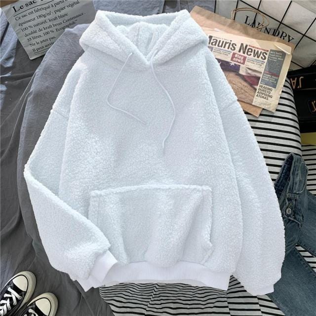 Polarowa Bluza Z Kapturem