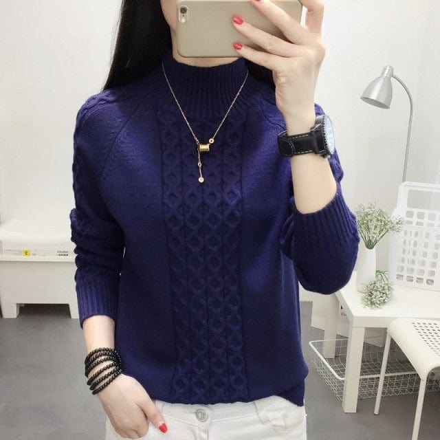 Sweter Ze Splotem Z Przodu