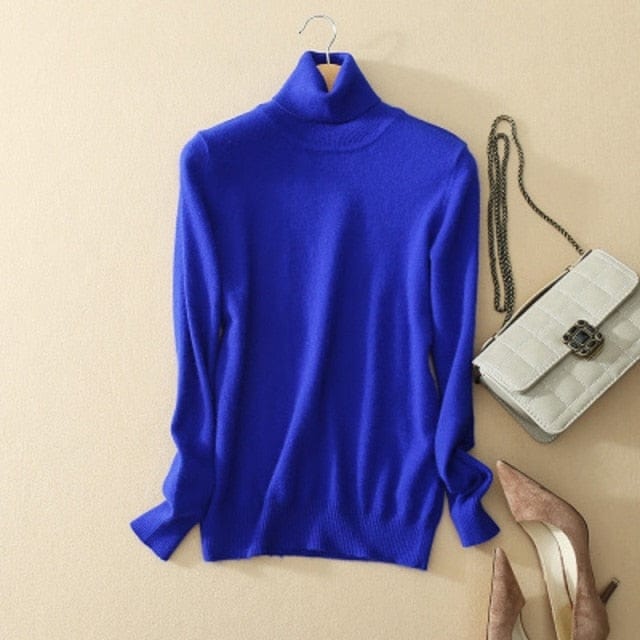Minimalistyczny Sweter Z Golfem