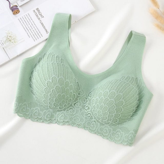 Sportowy Biustonosz Z Koronkowym Wykończeniem